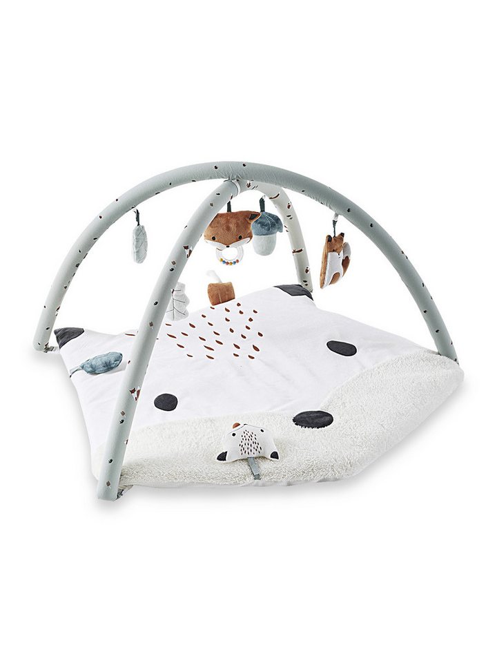 Krabbeldecke Baby Activity-Decke mit Spielbogen, Tiergesicht, vertbaudet von vertbaudet