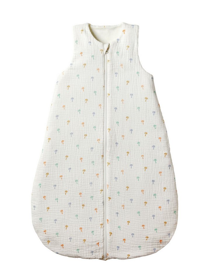 vertbaudet Babyschlafsack Baby Sommerschlafsack PALMEN aus Musselin, Sommerschlafsack, 1 TOG von vertbaudet