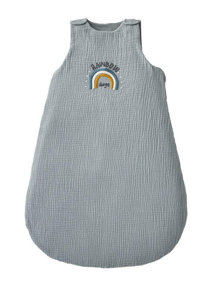 vertbaudet Babyschlafsack Bio-Kollektion: Baby Sommerschlafsack MINI ZOO, Sommerschlafsack, 1 TOG von vertbaudet