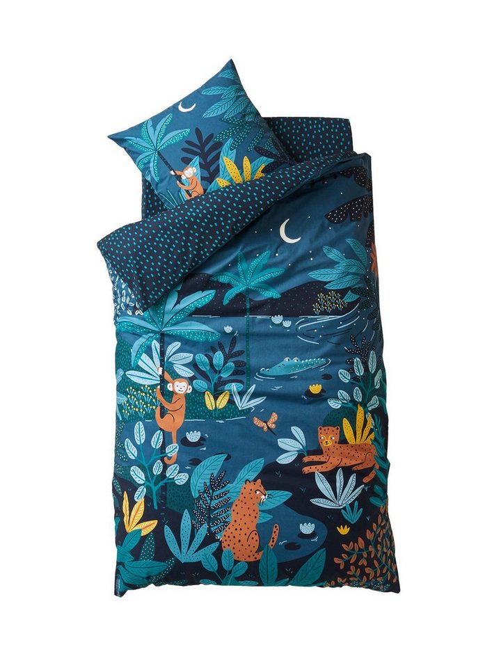 vertbaudet Bettbezug Kinder Bettwäsche-Set DSCHUNGELNACHT vertbaudet Bettbezug Kinder Bettwäsche-Set DSCHUNGELNACHT von vertbaudet