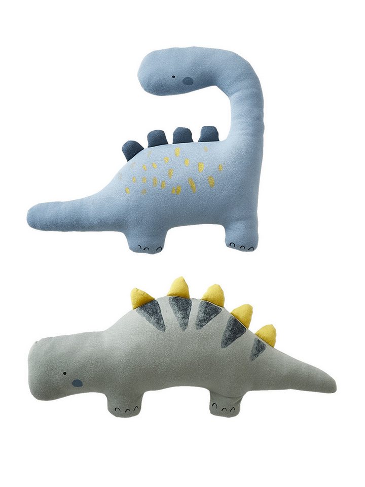 vertbaudet Dekokissen 2er-Set Kinder Kissen KLEINER DINO von vertbaudet