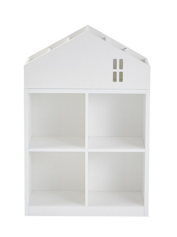 vertbaudet Kinderregal Kinder Regal in Haus-Form CASAS, 4 Fächer von vertbaudet