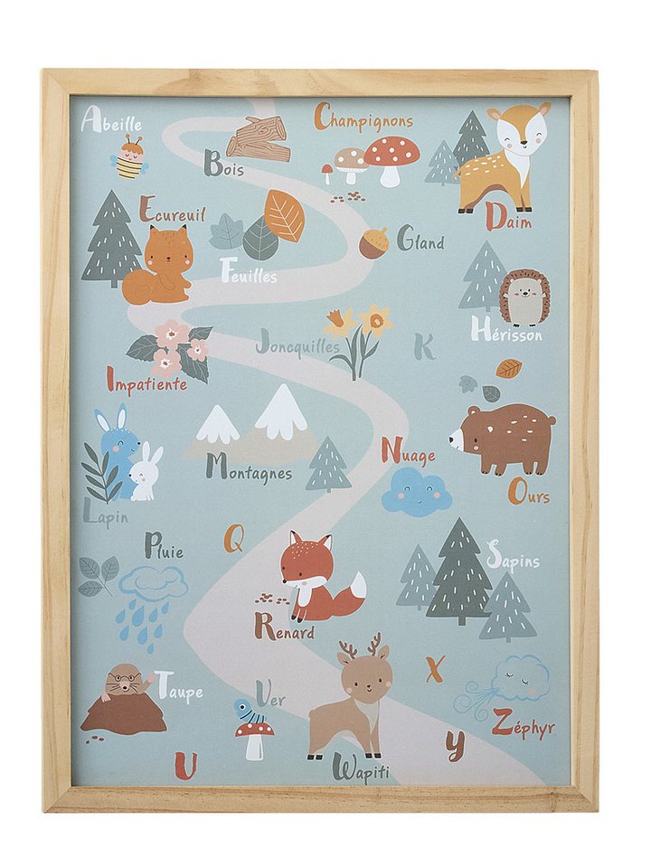 vertbaudet Messlatte Kinderzimmer ABC-Poster mit Rahmen GRÜNER WALD vertbaudet Messlatte Kinderzimmer ABC-Poster mit Rahmen GRÜNER WALD von vertbaudet