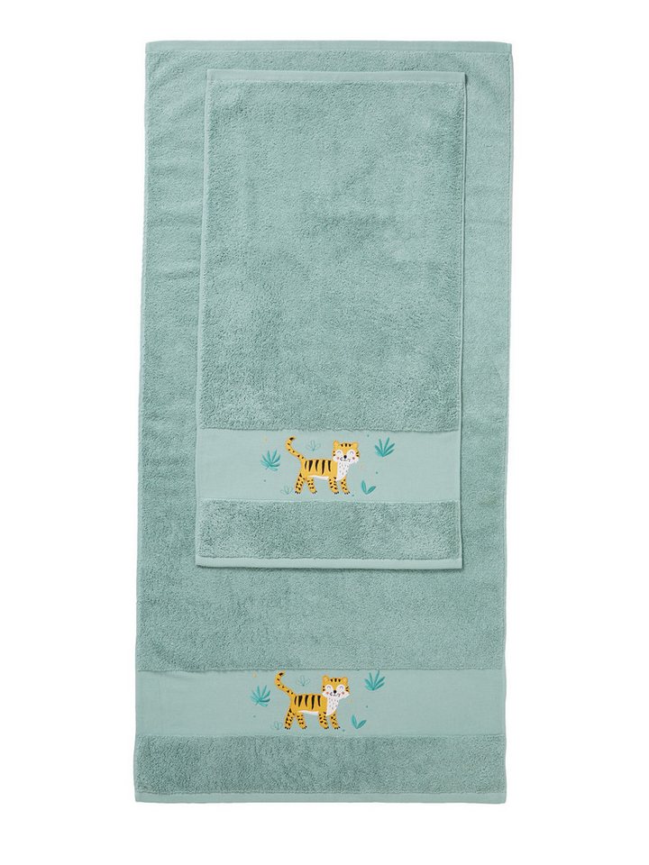 vertbaudet Strandtuch Kinder Handtuch TIGER, Frottee (1-St) von vertbaudet