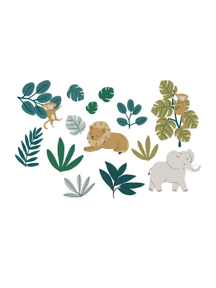 vertbaudet Wandsticker Kinderzimmer XXL-Wandsticker NEW JUNGLE vertbaudet Wandsticker Kinderzimmer XXL-Wandsticker NEW JUNGLE von vertbaudet