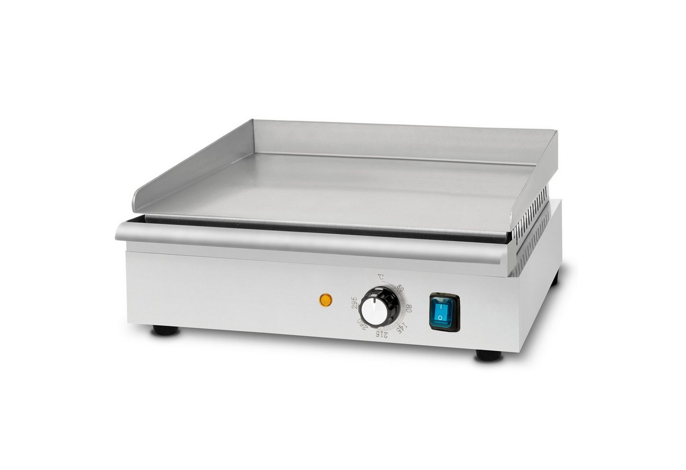 vertes Tischgrill Grillplatte Bratplatte Plancha Grill Elektrisch 1700W, 1700 W, Edelstahl Grillfläche Glatt 40x26cm von vertes
