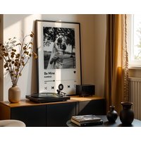Spotify Songposter Personalisiert Mit Foto & Lied | Songprint Zeitmarke + Cover Digital Oder Druck Geschenk Musik Erinnerungen von verwuenschdirwas