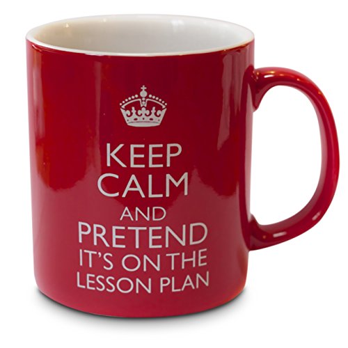 verytea Becher/Tasse Fun für Lehrer, Keep Calm and Pretend It's on The Plan Lesson von verytea