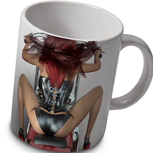 verytea Sexy Biker Babe Tasse von verytea