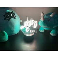 Personalisiertes Landwirtschafts Nachtlicht, Traktor Jungen Acryl Led Kinderzimmer Deko, Schlafzimmer Dekor Geschenke Für Zimmer von verywoodbasement