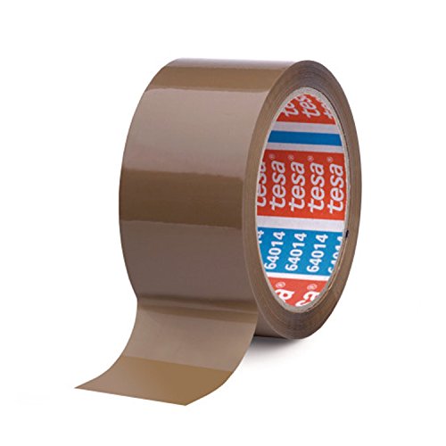 tesa Klebeband / Paketband, 66 m x 50 mm (Braun, 6 Rollen) von vhbw