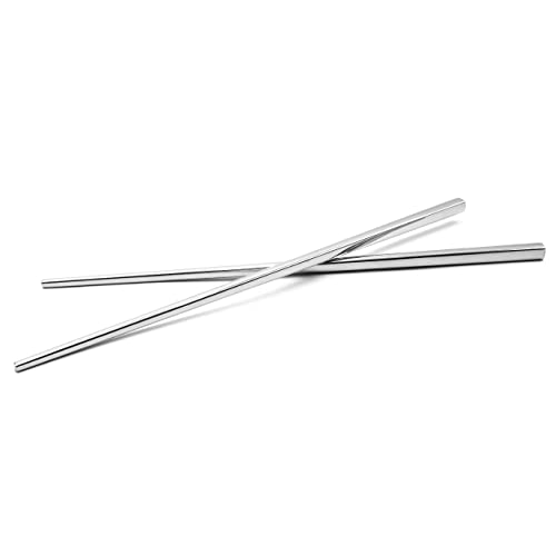 vhbw 1 Paar Essstäbchen - Chopsticks, Edelstahl, Silber von vhbw