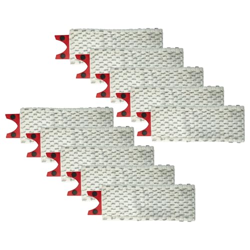 vhbw 10x Wischbezug kompatibel mit Vileda 1-2 Spray Wischmopp - Ersatzkopf, Mikrofaser Grau Weiß von vhbw