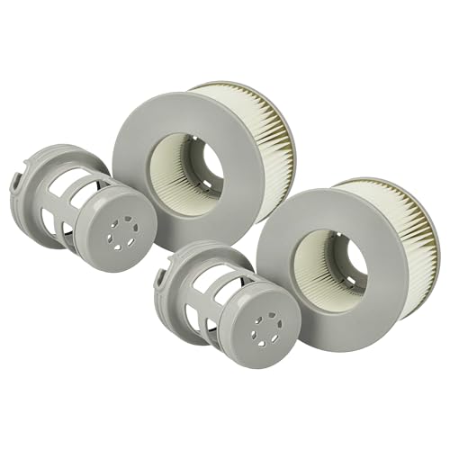 vhbw 2X Filterkartusche kompatibel mit MSpa Nest Swimmingpool, Filterpumpe - Wasserfilter Grau Weiß vhbw 2X Filterkartusche kompatibel mit MSpa Nest Swimmingpool, Filterpumpe - Wasserfilter Grau Weiß von vhbw