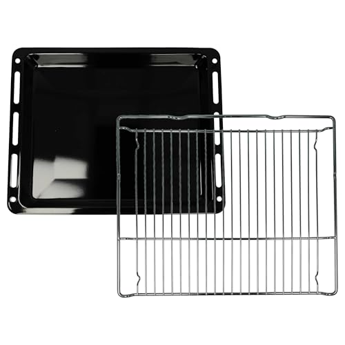 vhbwx Backblech, Gitterrost (2-tlg. Set) Ersatz für Neff Z12CB10A0, 577170 für Backöfen - 45,5 x 36 x 4 cm von vhbw