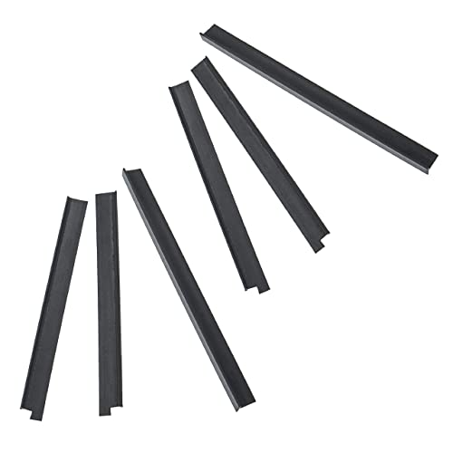 vhbw 2x 3 Stück Gummilippen kompatibel mit Vorwerk Elektrobürsten EB 360, 370 - Mitnehmerlippen Set, schwarz von vhbw