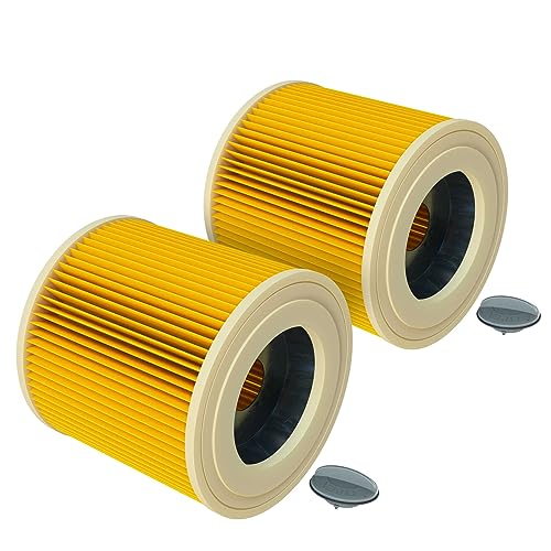 vhbw 2x Faltenfilter kompatibel mit Kärcher WD 3.5 P Premium, WD 3.320 M, WD 3.600 MP Staubsauger - Patronenfilter, Gelb vhbw 2x Faltenfilter kompatibel mit Kärcher WD 3.5 P Premium, WD 3.320 M, WD 3.600 MP Staubsauger - Patronenfilter, Gelb von vhbw