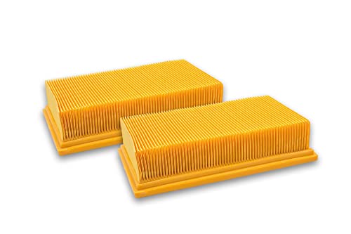 vhbw 2x Flachfaltenfilter Filter kompatibel mit Hilti VC-20, VC-40, VC 20 UM, VC 40 UM Staubsauger - Ersatz für 2607432033, D279015-XJ von vhbw