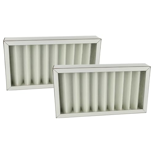 vhbw 2x Luftfilter G4 kompatibel mit Pluggit Avent P190 Lüfter, Badlüfter, Ventilator, Lüftungsgerät - Weiß von vhbw