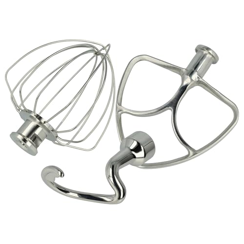 vhbw 3-tlg. Ersatzteil-Set kompatibel mit KitchenAid KSM100, K45, K45SS Küchenmaschine - Schneebesen, Flachrührer, Knethaken vhbw 3-tlg. Ersatzteil-Set kompatibel mit KitchenAid KSM100, K45, K45SS Küchenmaschine - Schneebesen, Flachrührer, Knethaken von vhbw