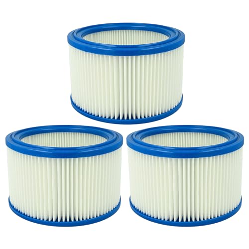 vhbw 3x Filterelement kompatibel mit Festool SR 151 LE-AS, SR 152 LE-AS Akku-Staubsauger - Feinstaubfilter von vhbw