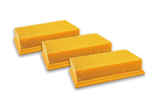 vhbw 3x Flachfaltenfilter Ersatz für Kärcher 6.904-206.0, 6.904-176.0, 6.904-190.0, 6.904-287.0, 6.904-360.0, 6.907-012-0, 6.907-455.0 für Staubsauger - Filterelement von vhbw