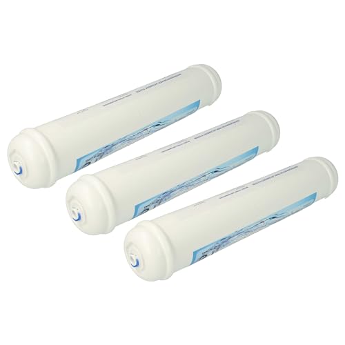 vhbw 3x Wasserfilter Filterkartusche Filter kompatibel mit LG Electronics GS3159PVBV, GS3159PVBV1, GS3159PVEV, GS3159PVEV1 Side-by-Side Kühlschrank von vhbw