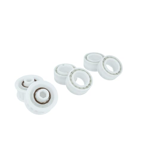 vhbw 4X Führungsräder, 2X Riemenscheiben kompatibel mit Maytronics Dolphin SPORA Premium, Swell M, X55, X60, Swell Poolsauger von vhbw