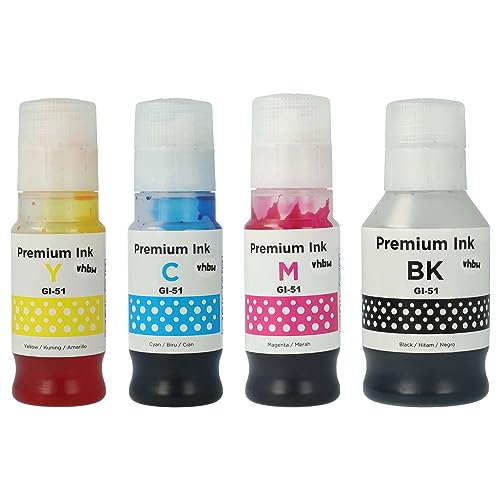 vhbw 4X Nachfülltinte als Ersatz für Canon 4528C001, 4543C001 Drucker - Refillset Dye Cyan, Dye Magenta, Dye Schwarz, Dye Yellow von vhbw