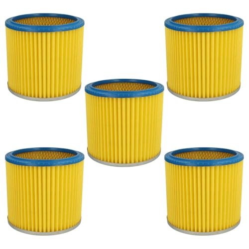 vhbw 5x Faltenfilter kompatibel mit Aqua Vac NTS 30, NTP 20, NTS 20, NTP 30, Herkules 4000 Staubsauger - Patronenfilter, Blau Gelb vhbw 5x Faltenfilter kompatibel mit Aqua Vac NTS 30, NTP 20, NTS 20, NTP 30, Herkules 4000 Staubsauger - Patronenfilter, Blau Gelb von vhbw