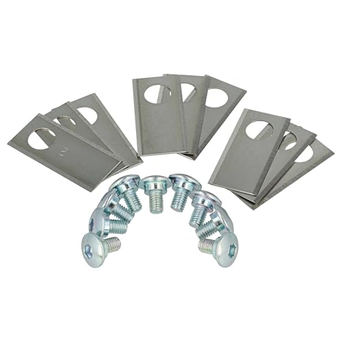 vhbw 9x Ersatz-Messer Ersatz für Worx WA0176 für Rasenmäher - Ersatzklinge Silber, Edelstahl vhbw 9x Ersatz-Messer Ersatz für Worx WA0176 für Rasenmäher - Ersatzklinge Silber, Edelstahl von vhbw