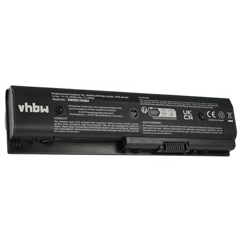 vhbw 1x Akku kompatibel mit HP Envy dv4-5206tx, dv4-5203tx, dv4-5205tx, dv4-5202tu, dv4-5202tx Notebook (6600 mAh, 10,8 V, Li-Ion) von vhbw