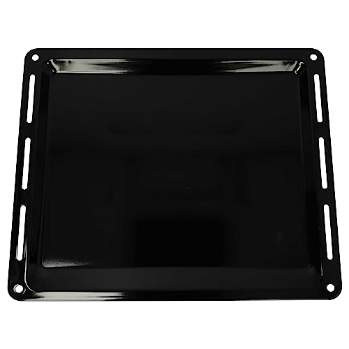 vhbw Backblech Ersatz für Whirlpool 481010640958, 481010657929 für Backofen - 44,5 x 37,5 x 2,5 cm, Antihaftbeschichtet, Emailliert, Schwarz von vhbw