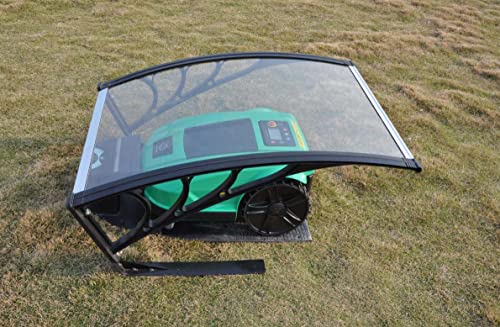 vhbw Carport kompatibel mit Gardena R38Li, R50Li, R100Li, R130Li, R160Li, R40li, R45Li Mähroboter - Garage aus Polycarbonat für Rasenmäher von vhbw