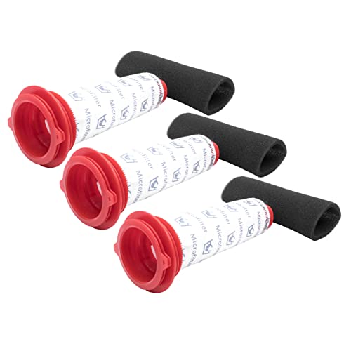 vhbw Filter-Set kompatibel mit Bosch Athlet 25.2V BCH6ATH25/01, BCH6ATH25/02, BCH6ATH25K/01 Staubsauger - 6x Filter (Schaumstoff-Filter, Mikrofilter) von vhbw