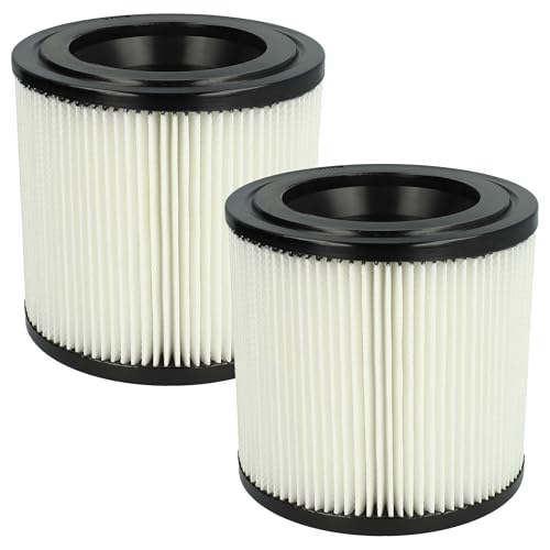 vhbw Filterset 2x Faltenfilter kompatibel mit Kärcher NT 22/1 AP TE, NT 22/1 Ap Te L Staubsauger - Filter, Patronenfilter, schwarz weiß von vhbw