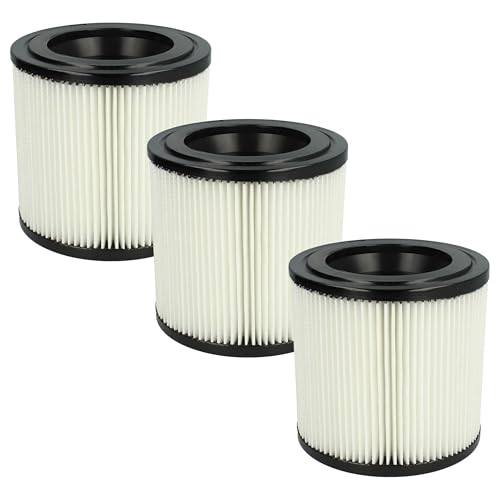 vhbw Filterset 3x Faltenfilter Ersatz für Kärcher 2.889-219.0 für Staubsauger - Filter, Patronenfilter, schwarz weiß von vhbw