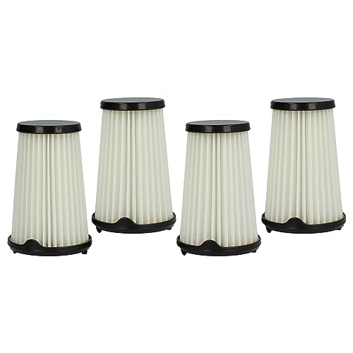 vhbw 4x Faltenfilter kompatibel mit Electrolux EL2125A, EL2120A, EER7ANIMAL, EL2115A, EER7GREEN Staubsauger - Patronenfilter, Schwarz Weiß, Abwaschbar von vhbw