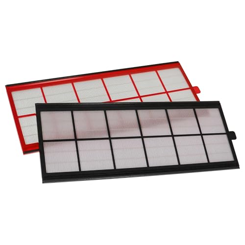 vhbw Filterset kompatibel mit Wernig G90-550 Lüftungsgerät - Luftfilter G4 / F7 (2 Stück), 50 x 17 x 1 cm, Weiß/Rot/Schwarz von vhbw