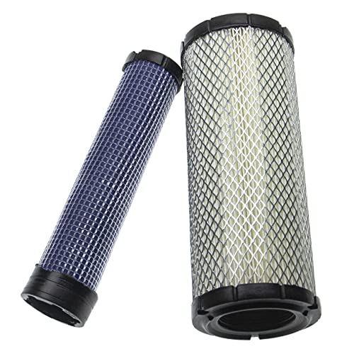 vhbw Filterset kompatibel mit Kohler CH22, CH25, CH26, CH730, CH740, CH750 Baumaschine Motor - 1x Innenfilter, 1x Außenfilter von vhbw