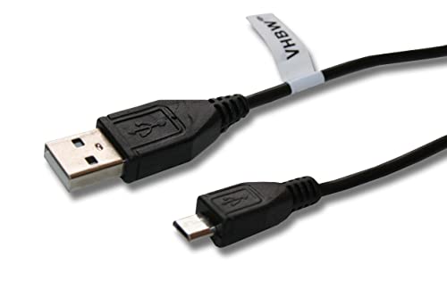 vhbw Micro-USB Kabel kompatibel mit Sony HDR-PJ410, HDR-PJ440, HDR-PJ620, HDR-PJ675, HDR-PJ680, HDR-PJ810, HXR-NX100, HXR-NX5 Kamera, schwarz, 30cm von vhbw