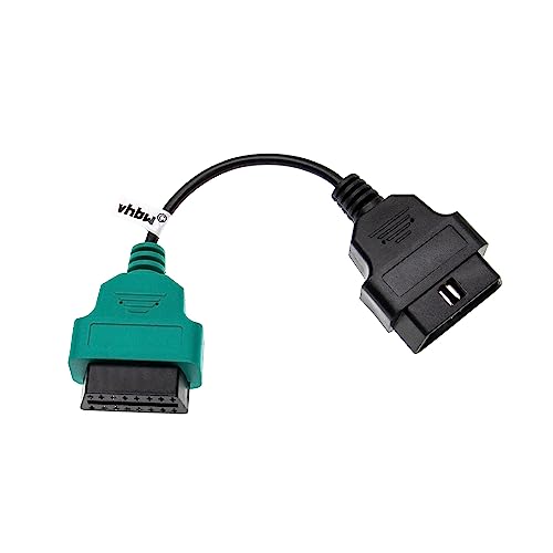 vhbw OBD2 Adapter A1 16Pin-OBD1 auf OBD2 für Auto, KFZ z.B. kompatibel mit Alfa Romeo, Fiat, Lancia Auto von vhbw