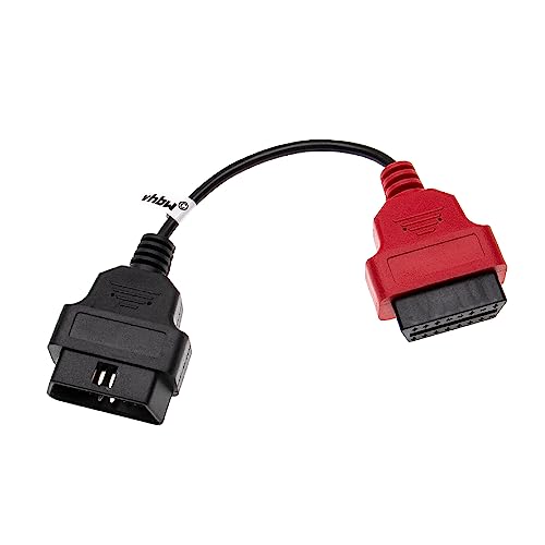 vhbw OBD2 Adapter A2 16Pin-OBD1 auf OBD2 kompatibel mit Fiat Albea, Bravo, Doblo, Ducato, Marea, Multipla, Panda Auto, KFZ von vhbw