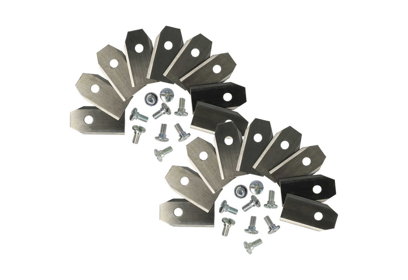 vhbw Rasenmähermesser Ersatz für Husqvarna 577 86 46-02, 577 86 44-01 für Rasenmäher / von vhbw