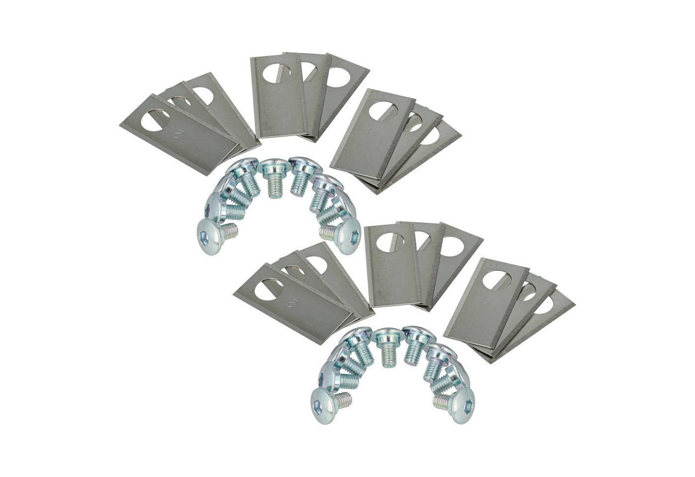 vhbw Rasenmähermesser Ersatz für Worx WA0176 für Rasenmäher / Mähroboter von vhbw