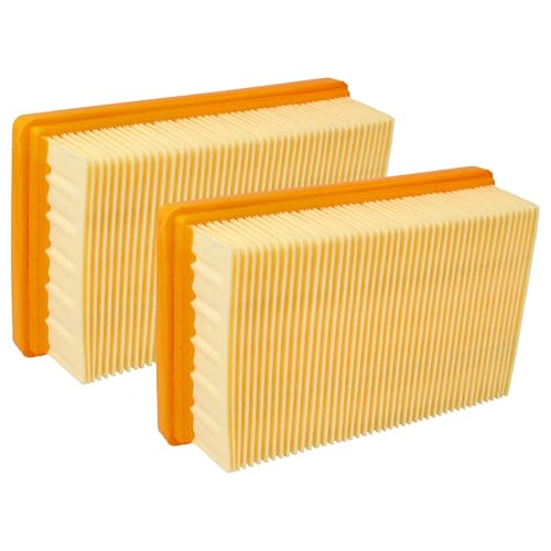vhbw Set 2x Flachfaltenfilter kompatibel mit Kärcher KNT 4 Staubsauger - Filterelement - Ersatz für Kärcher 2.863-005.0, KFI 4410 von vhbw