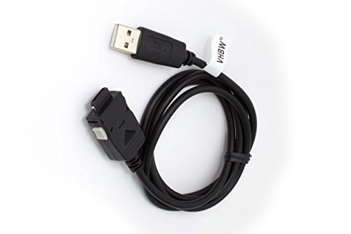 vhbw USB Datenkabel kompatibel mit Samsung SGH X500, SGH X620, SGH X630, SGH X650, SGH X660, SGH X660V, SGH X670, SGH X680 Handy schwarz 100cm von vhbw
