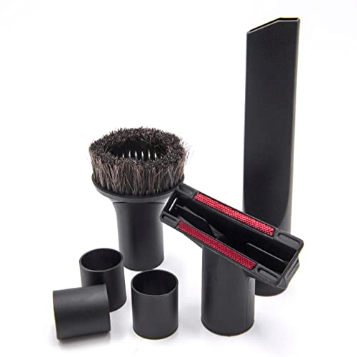 vhbw 6-TLG. Universal Düsen-Set für Diverse Staubsauger - 32 mm / 35 mm Schwarz von vhbw