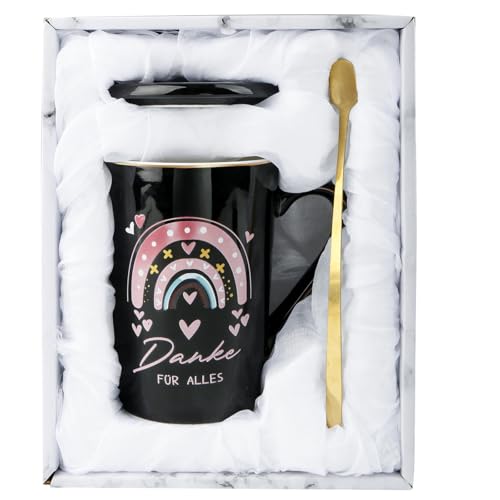 Dankeschön Geschenke für Erzieherin Lehrer Frauen Abschiedsgeschenk Kaffee Tasse, 400ml Danke für Alles Lehrer Geschenk Abschiedsgeschenk Abschied Kollegen Erzieherin Geschenk Idee zum Abschied von viallolipa
