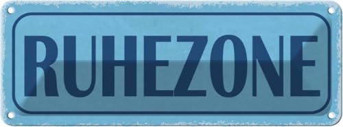 vianmo Blechschild 10x27 cm Ruhezone Deko Geschenk Metall Schild von vianmo